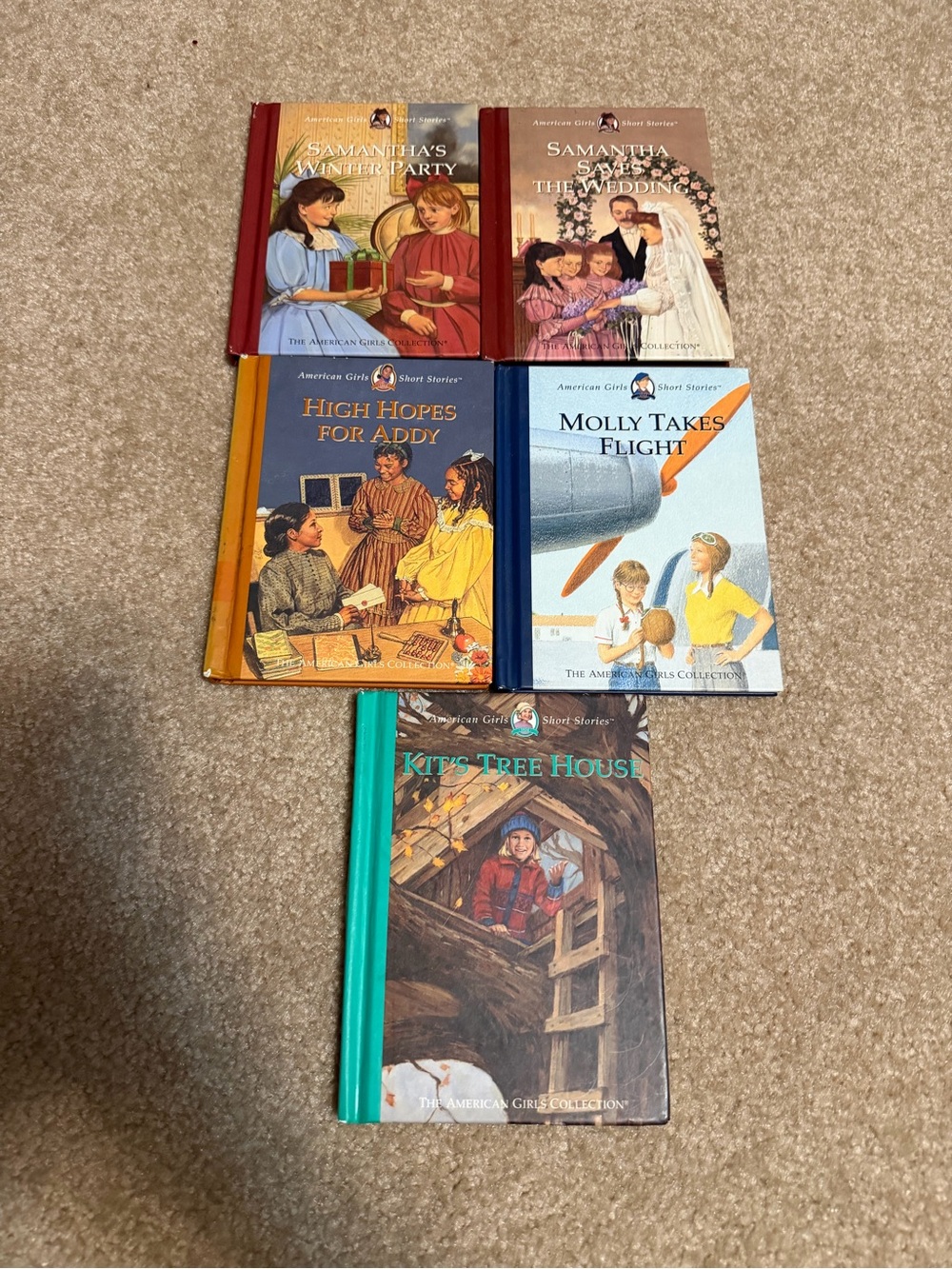 Lot of 5 vintage 1999 set of American Girl short stories by pleasant company